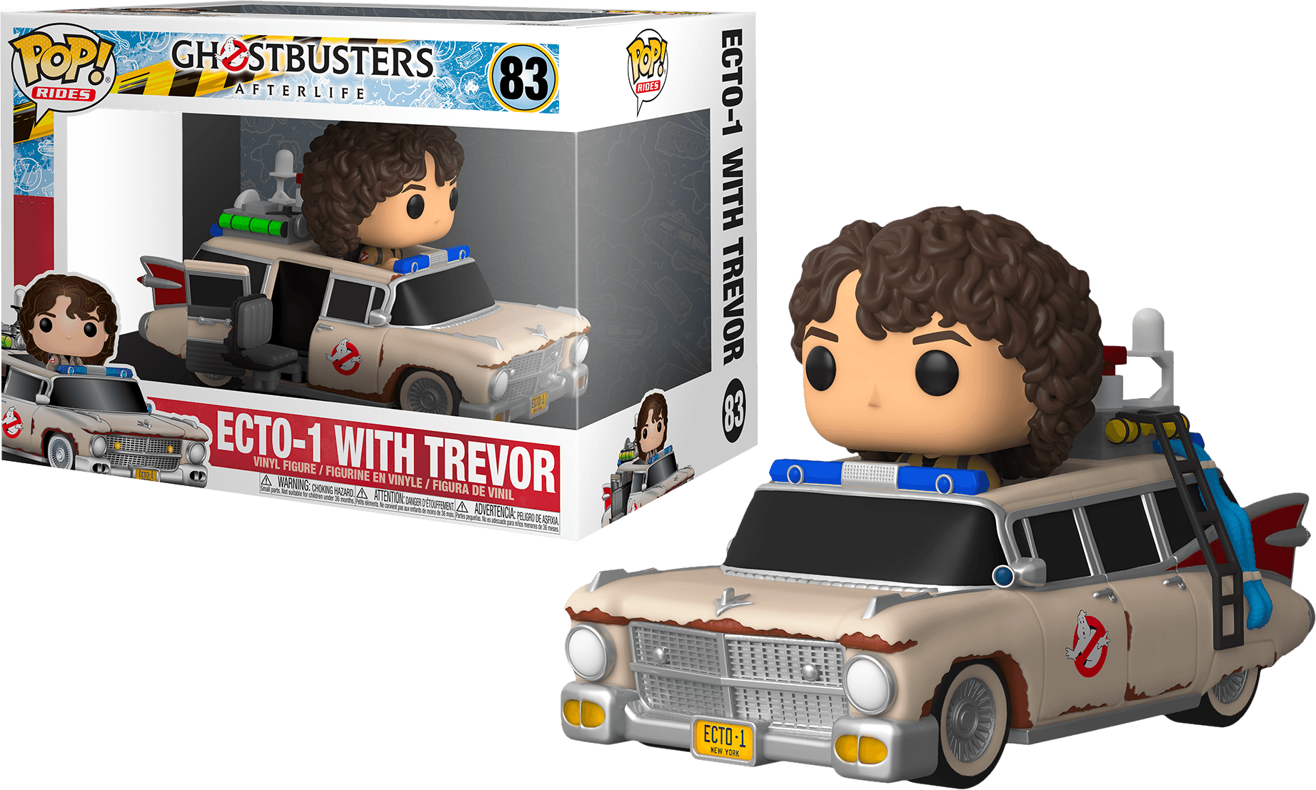 FUN47679 Ghostbusters: Afterlife - Ecto-1 with Trevor Pop! Ride - Funko - Titan Pop Culture