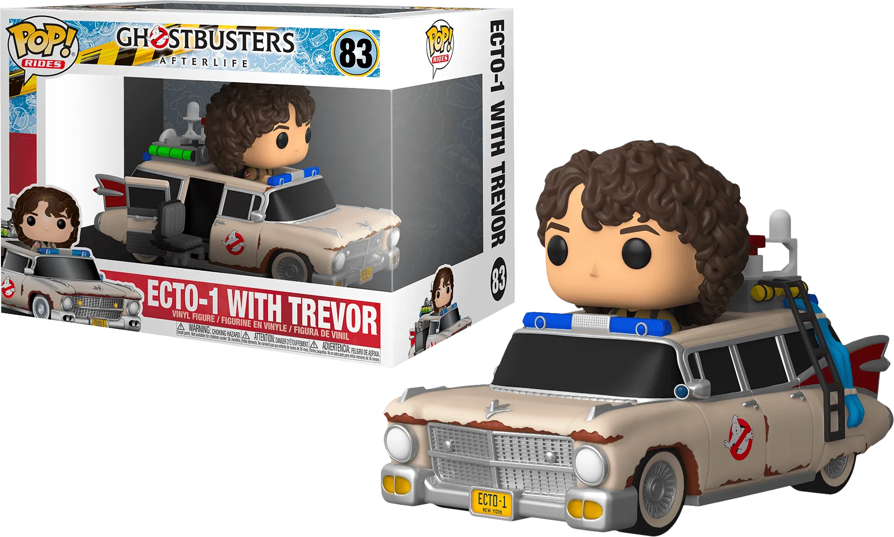 FUN47679 Ghostbusters: Afterlife - Ecto-1 with Trevor Pop! Ride - Funko - Titan Pop Culture