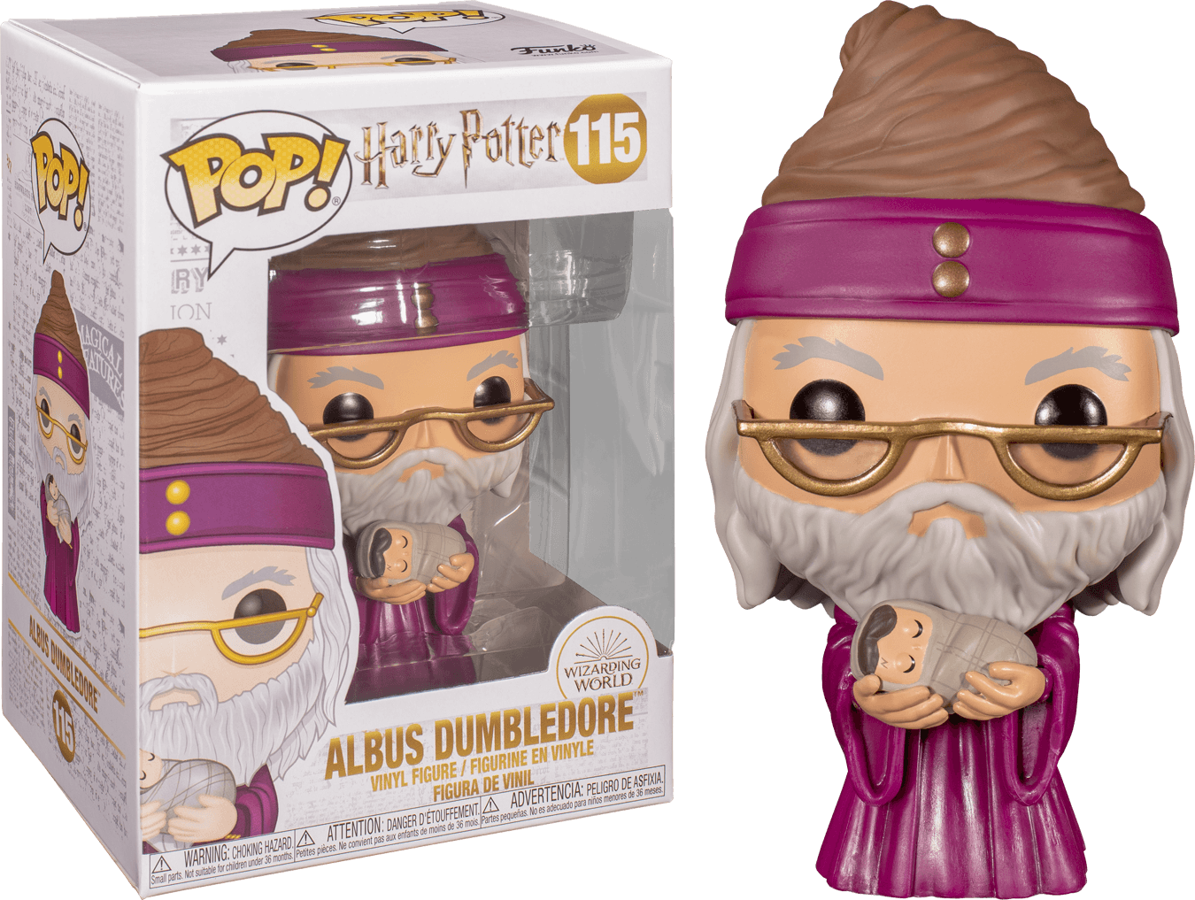 FUN48067 Harry Potter - Dumbledore with Baby Harry Pop! Vinyl - Funko TBA - Titan Pop Culture