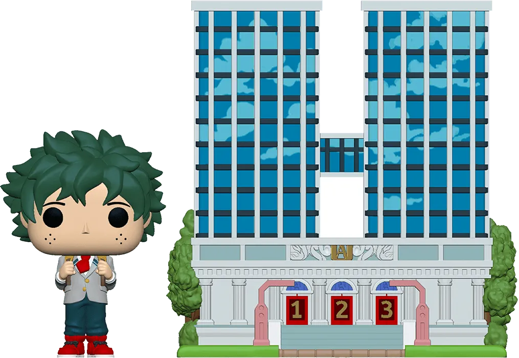 FUN48168 My Hero Academia - Deku with UA High School Pop! Town - Funko - Titan Pop Culture