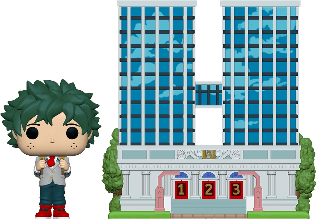 FUN48168 My Hero Academia - Deku with UA High School Pop! Town - Funko - Titan Pop Culture