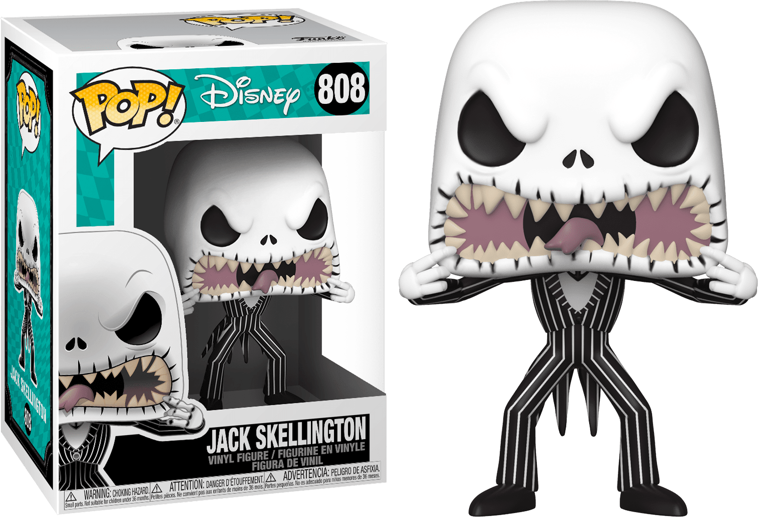 FUN48182 The Nightmare Before Christmas - Jack Skellington (scary face) Pop! Vinyl - Funko - Titan Pop Culture