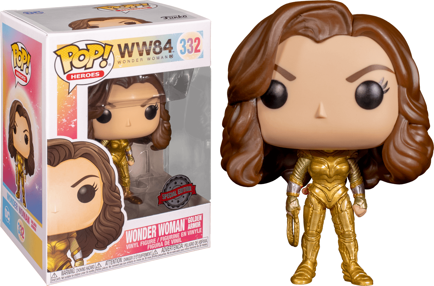 FUN48220 Wonder Woman: 1984 - Wonder Woman Gold No Wings US Exclusive Pop! Vinyl [RS] - Funko - Titan Pop Culture