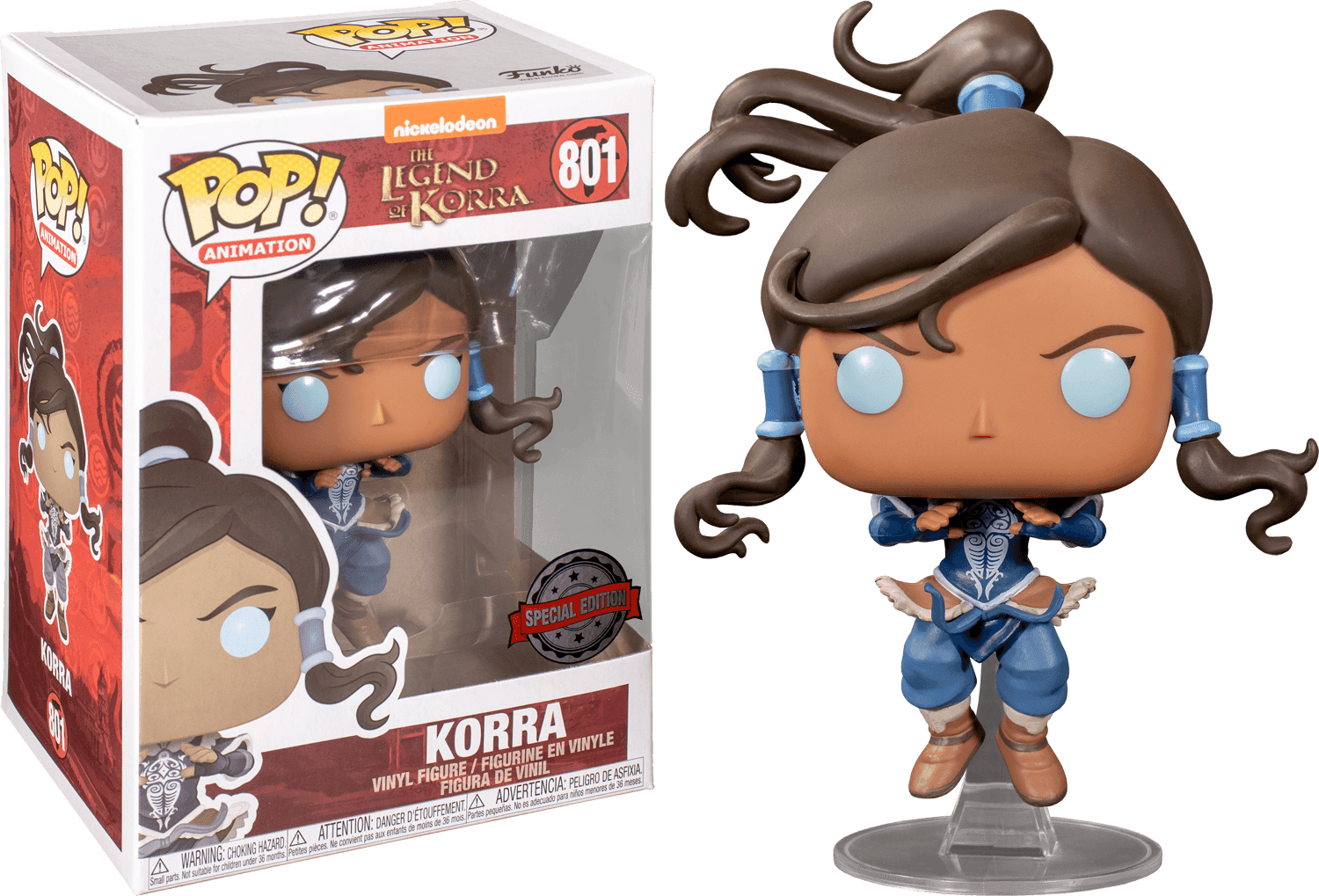 FUN48273 The Legend of Korra - Korra Avatar State (with chase) US Exclusive Pop! Vinyl [RS] - Funko - Titan Pop Culture