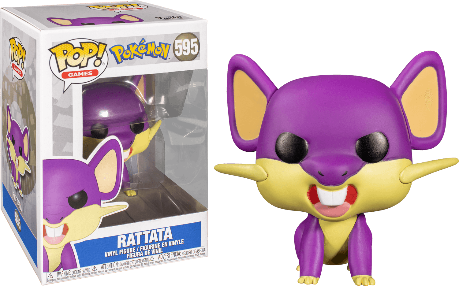 FUN48398 Pokemon - Rattata Pop! Vinyl - Funko - Titan Pop Culture