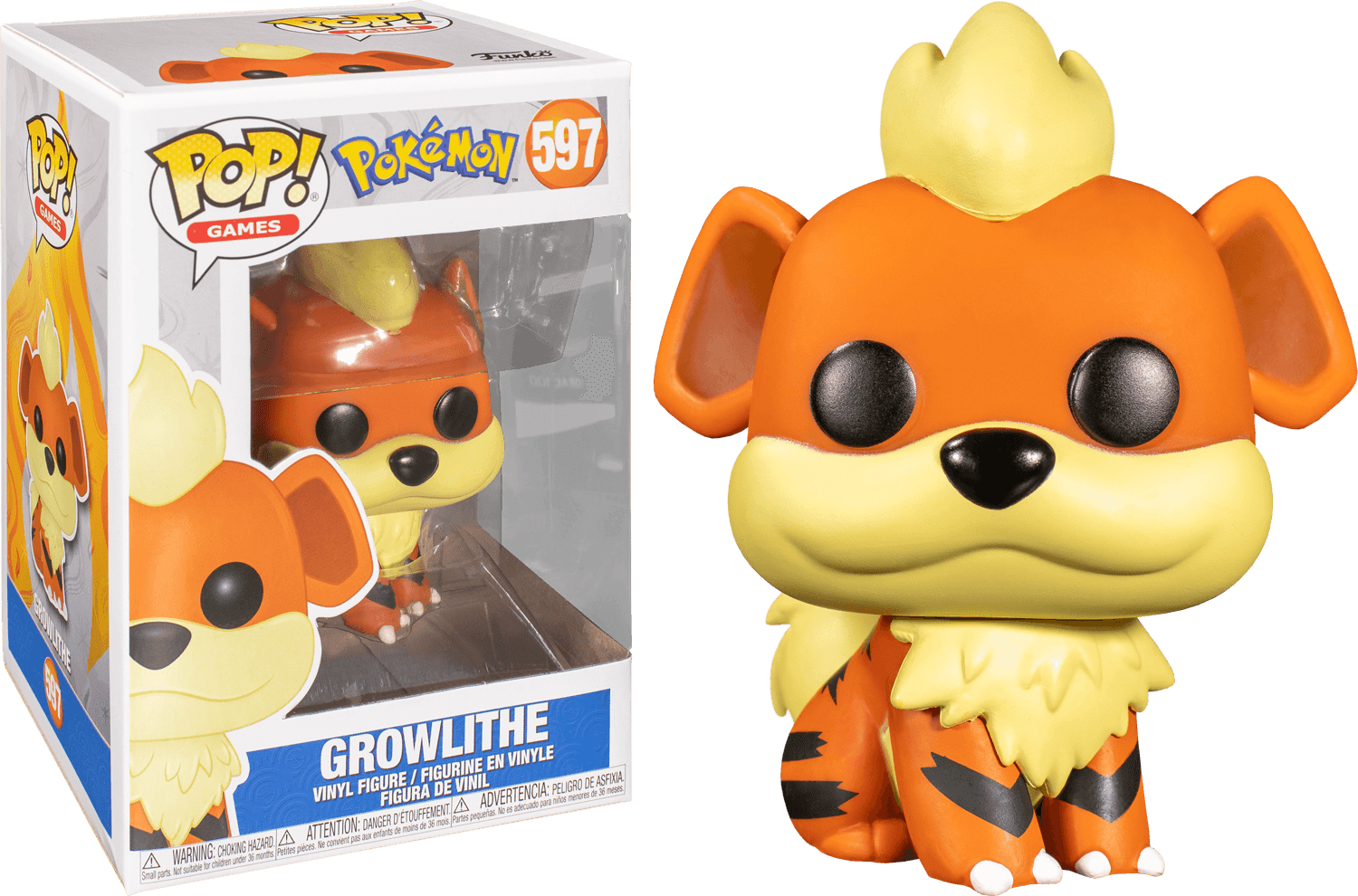 FUN48400 Pokemon - Growlithe Pop! Vinyl [RS] - Funko - Titan Pop Culture