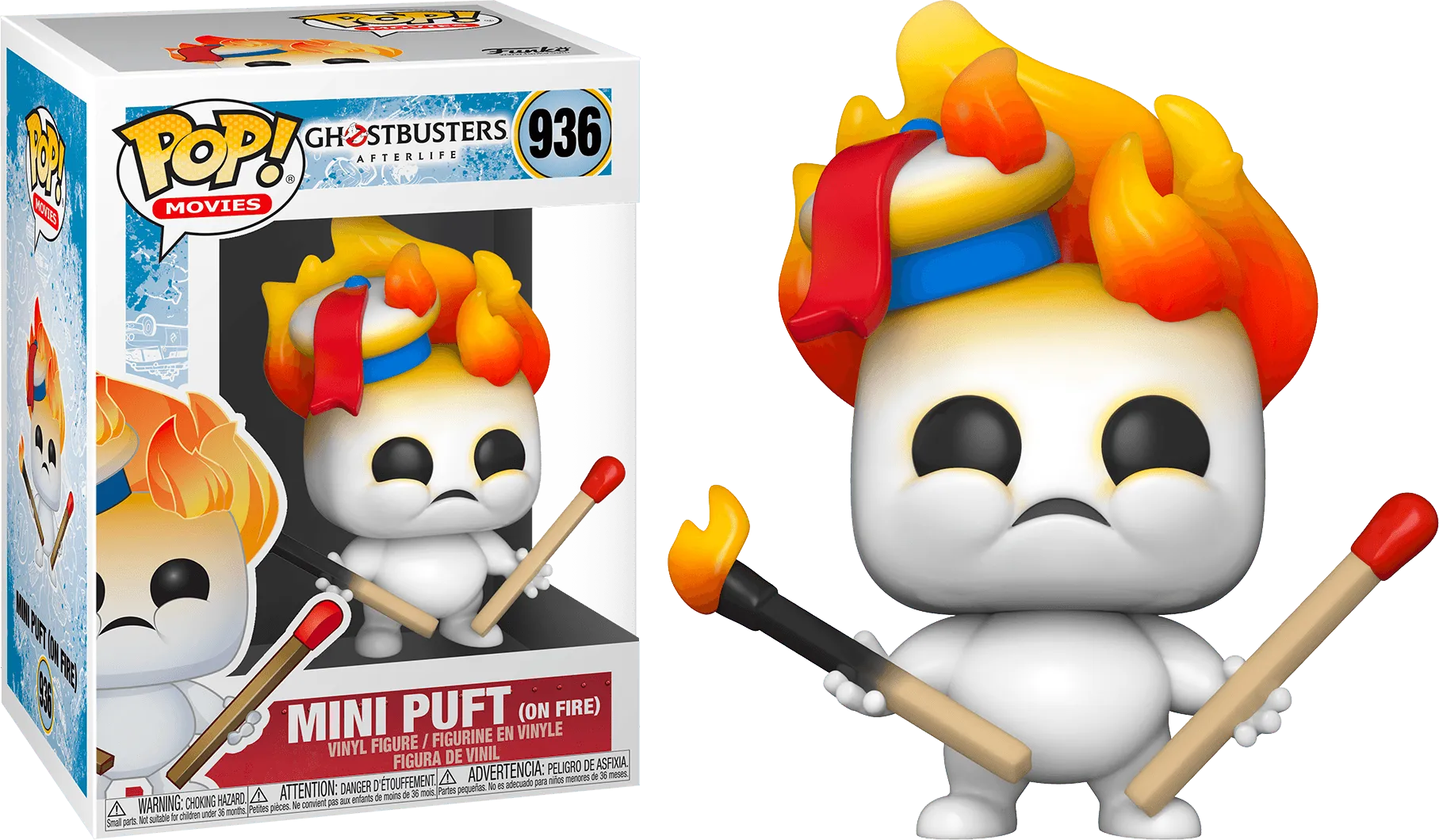 FUN48492 Ghostbusters: Afterlife - Mini Puft on Fire Pop! Vinyl - Funko - Titan Pop Culture