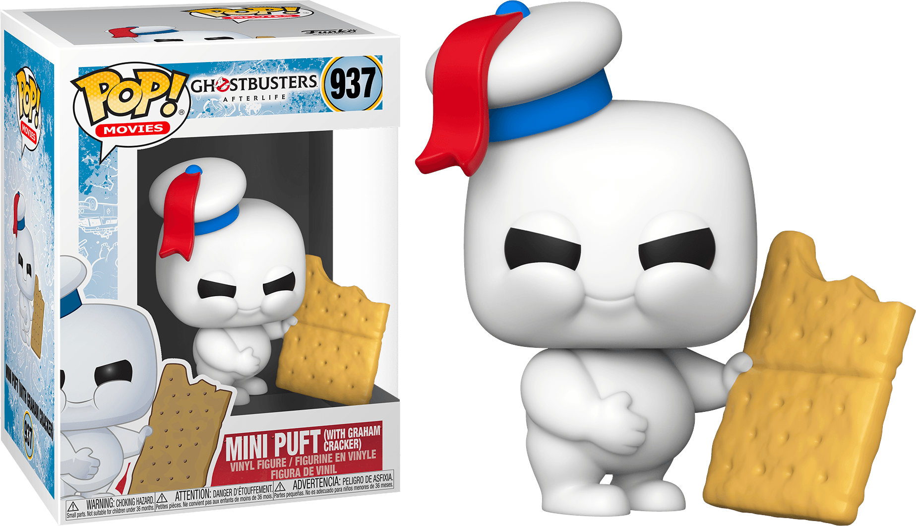 FUN48494 Ghostbusters: Afterlife - Mini Puft with Cracker Pop! Vinyl - Funko - Titan Pop Culture