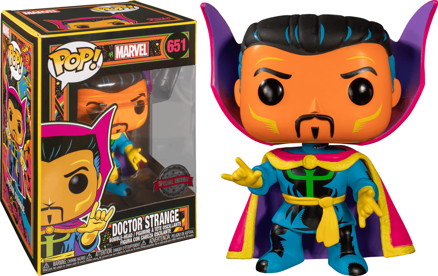 FUN48848 Marvel Comics - Doctor Strange Black Light US Exclusive Pop! Vinyl [RS] - Funko - Titan Pop Culture