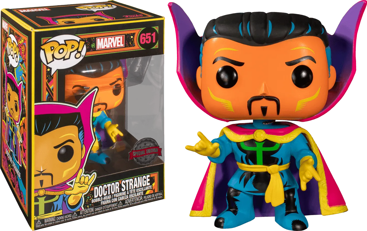 FUN48848 Marvel Comics - Doctor Strange Black Light US Exclusive Pop! Vinyl [RS] - Funko - Titan Pop Culture