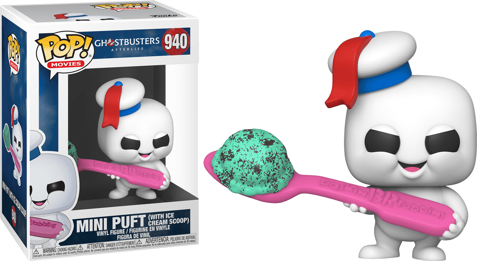 FUN48895 Ghostbusters: Afterlife - Mini Puft with Scoop US Exclusive Pop! Vinyl [RS] - Funko - Titan Pop Culture