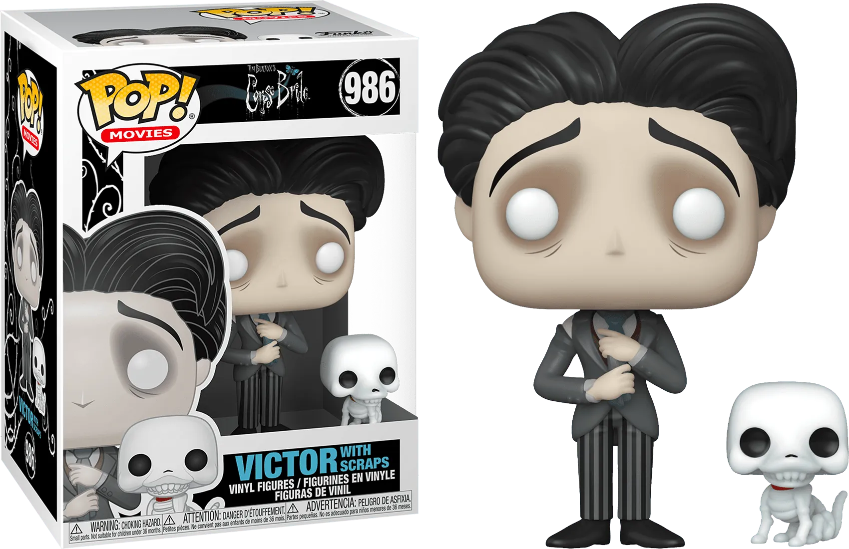 FUN49045 Corpse Bride - Victor Van Dort with Scraps Pop! Vinyl - Funko - Titan Pop Culture
