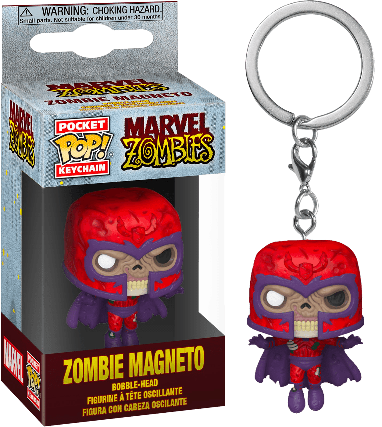 FUN49130 Marvel Zombies - Magneto Pocket Pop! Keychain - Funko - Titan Pop Culture