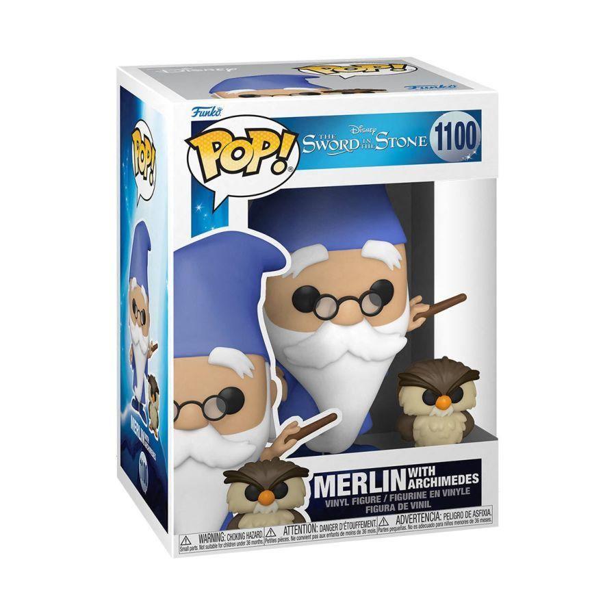 FUN49152 The Sword in the Stone - Merlin with Archimedes Pop! Vinyl - Funko - Titan Pop Culture