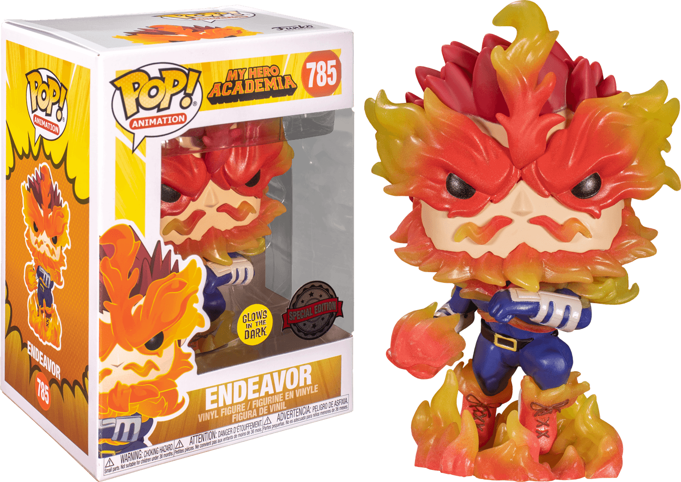 FUN49672 My Hero Academia - Endeavour Glow US Exclusive Pop! Vinyl [RS] - Funko - Titan Pop Culture