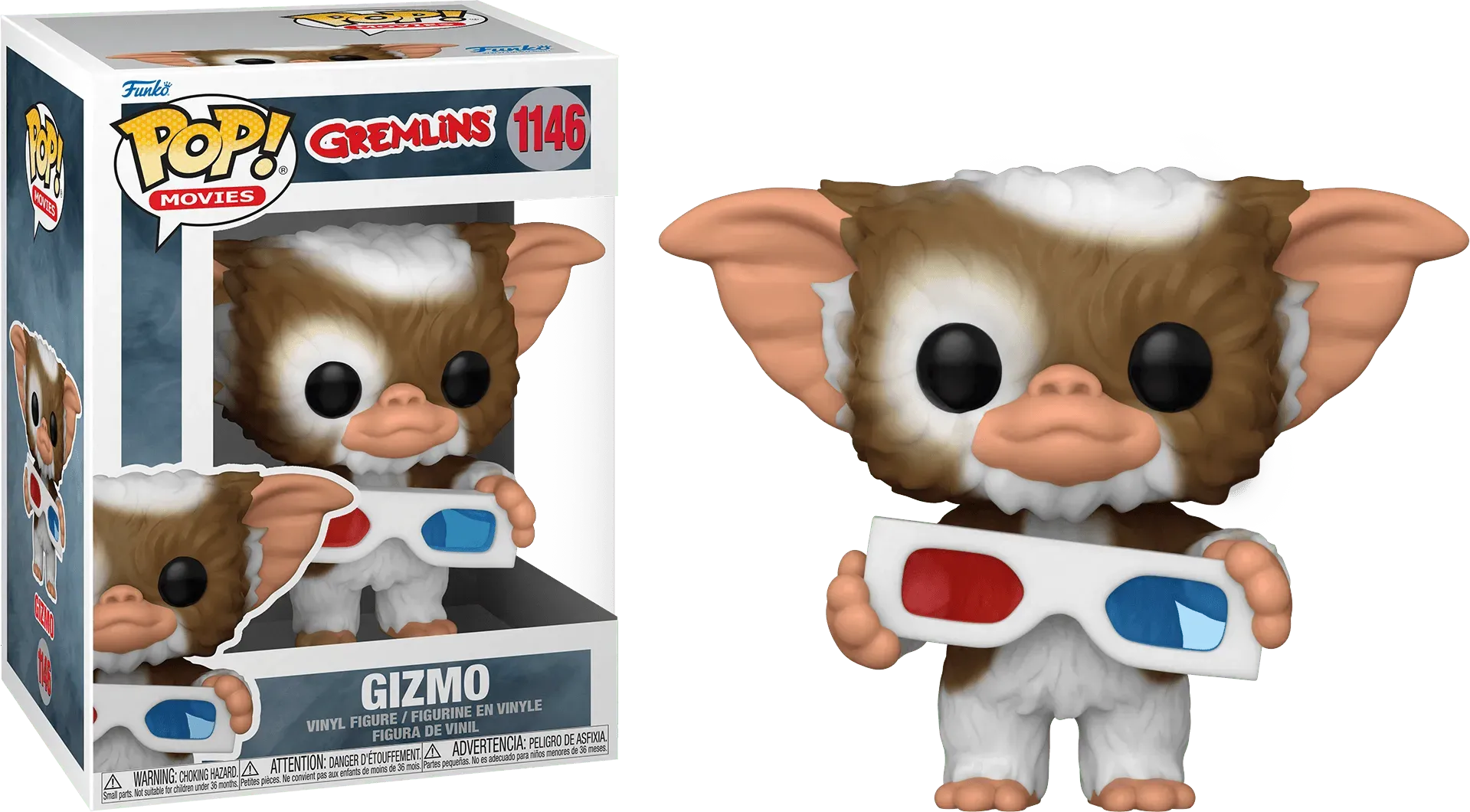 FUN49888 Gremlins - Gizmo with 3D Glasses Pop! Vinyl - Funko - Titan Pop Culture