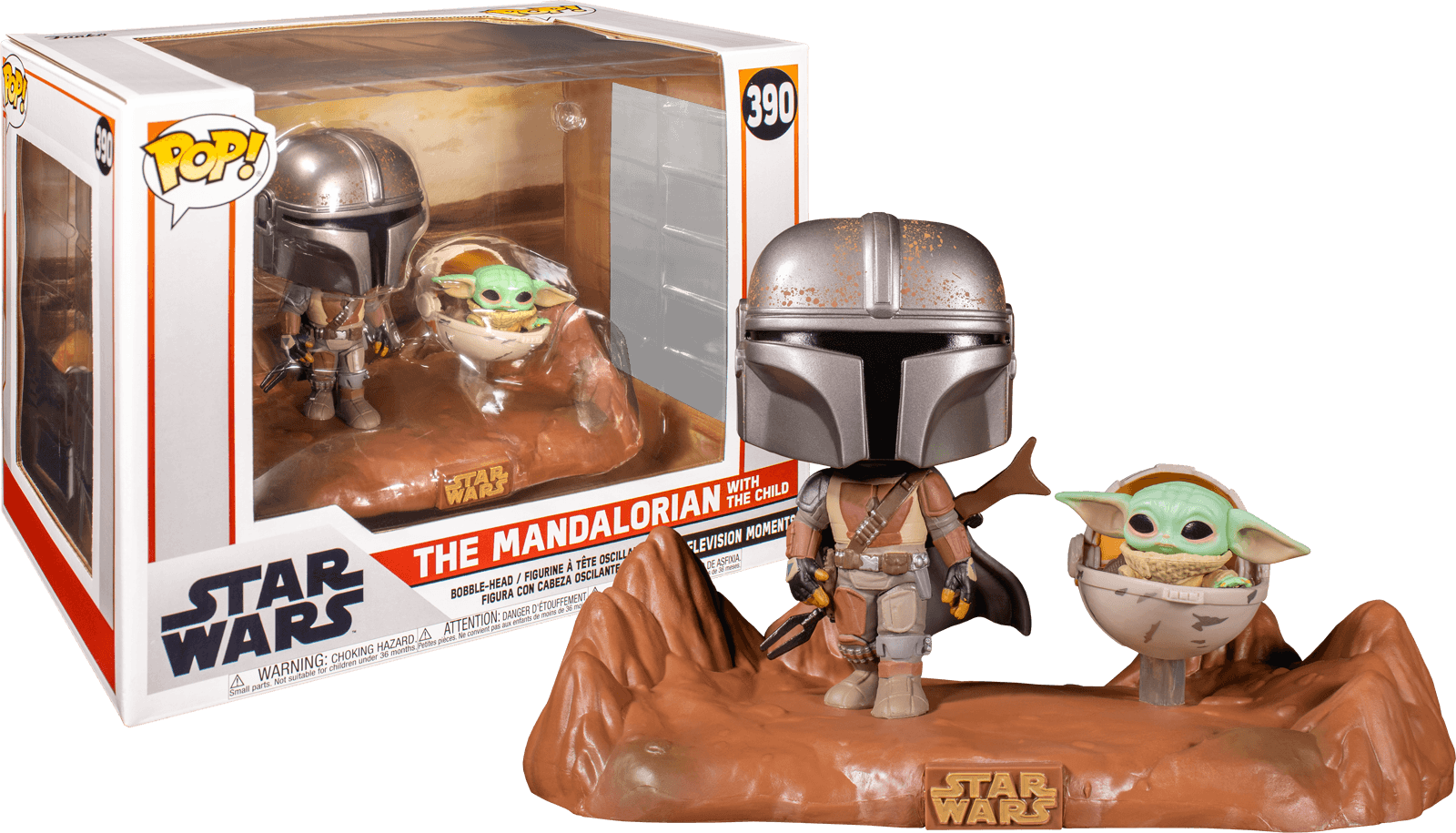 FUN49930 Star Wars: The Mandalorian - Mandalorian & Child Movie Moment Pop! Vinyl - Funko - Titan Pop Culture