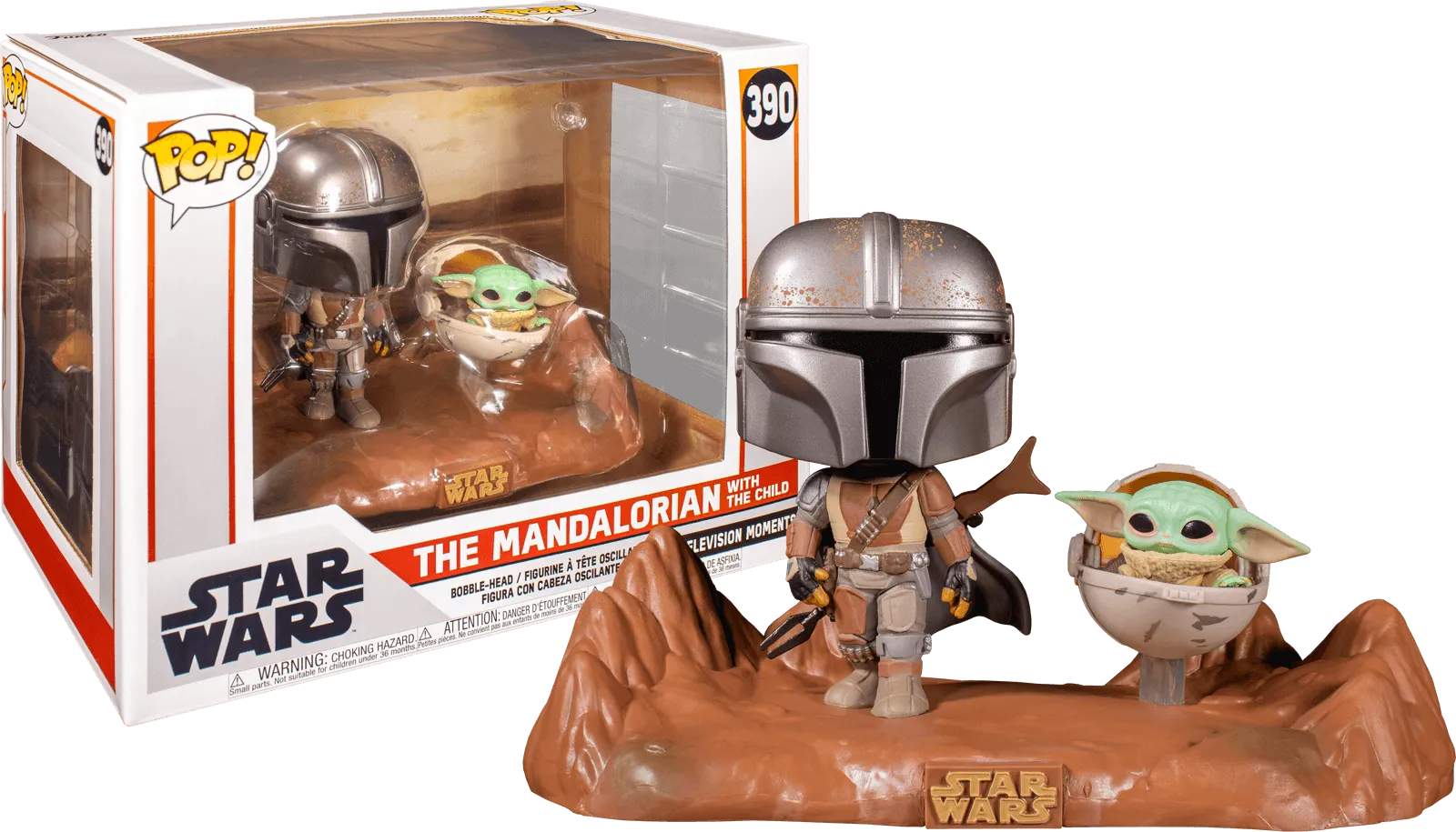 FUN49930 Star Wars: The Mandalorian - Mandalorian & Child Movie Moment Pop! Vinyl - Funko - Titan Pop Culture