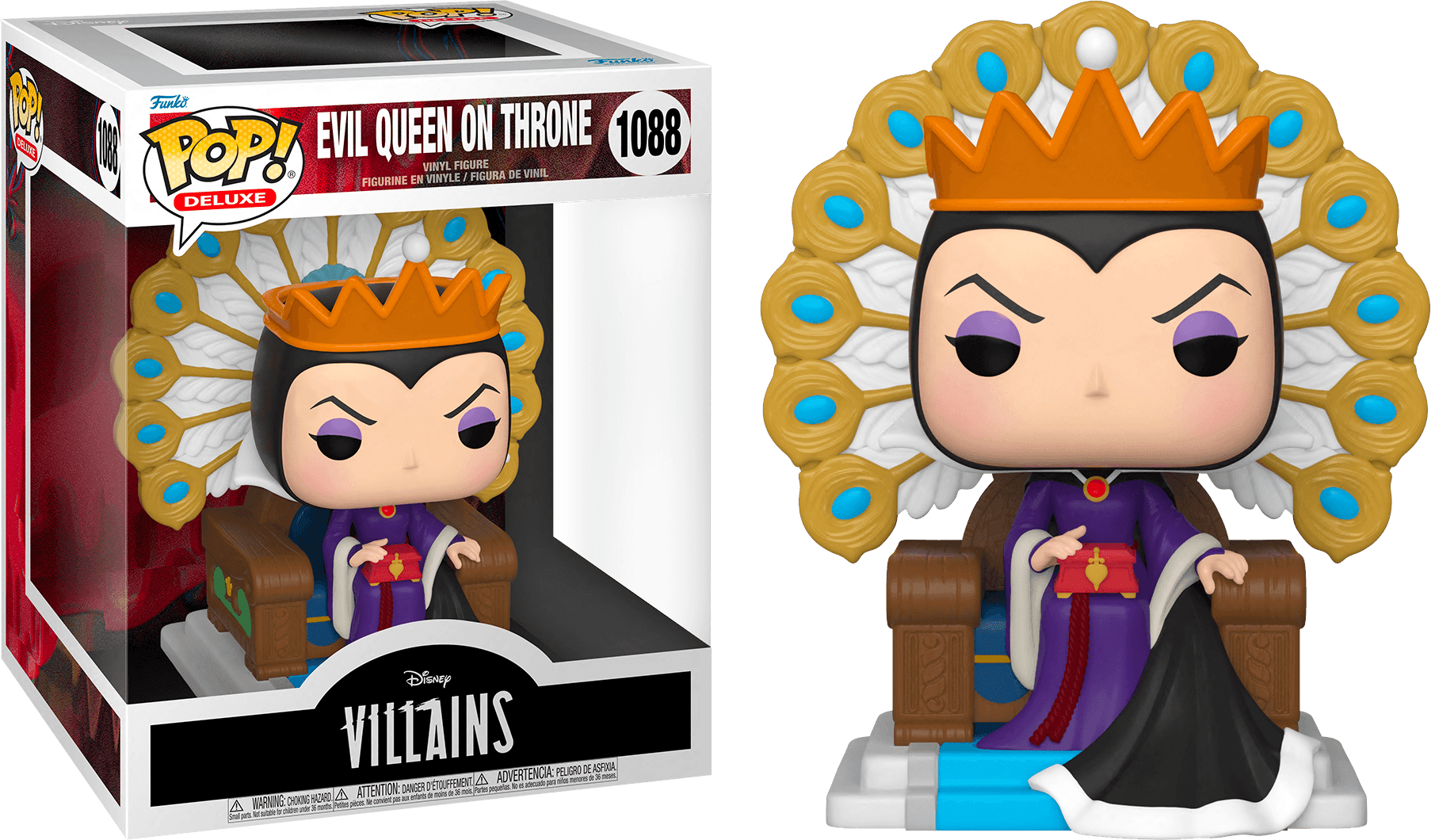 FUN50270 Disney Villains - Evil Queen on Throne Pop! Deluxe - Funko - Titan Pop Culture
