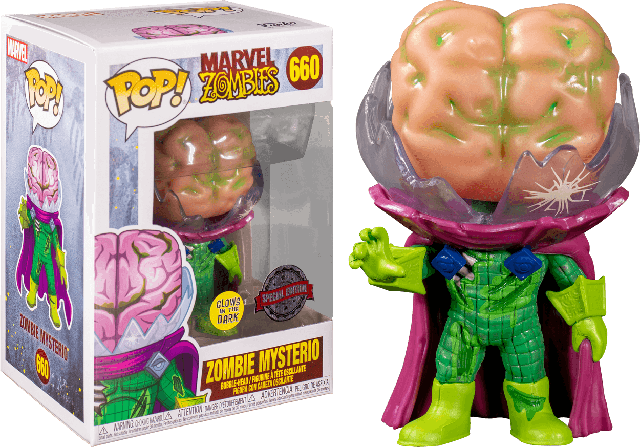 FUN50332 Marvel Zombies - Mysterio Glow US Exclusive Pop! Vinyl [RS] - Funko - Titan Pop Culture