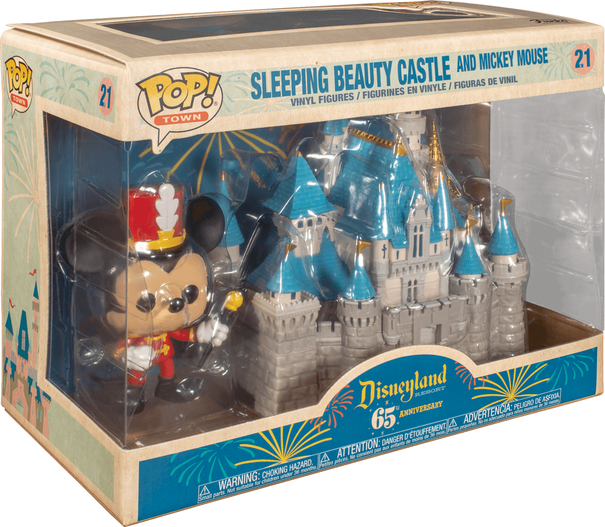 FUN50373 Disneyland 65th Anniversary - Mickey with Castle Pop! Town - Funko - Titan Pop Culture