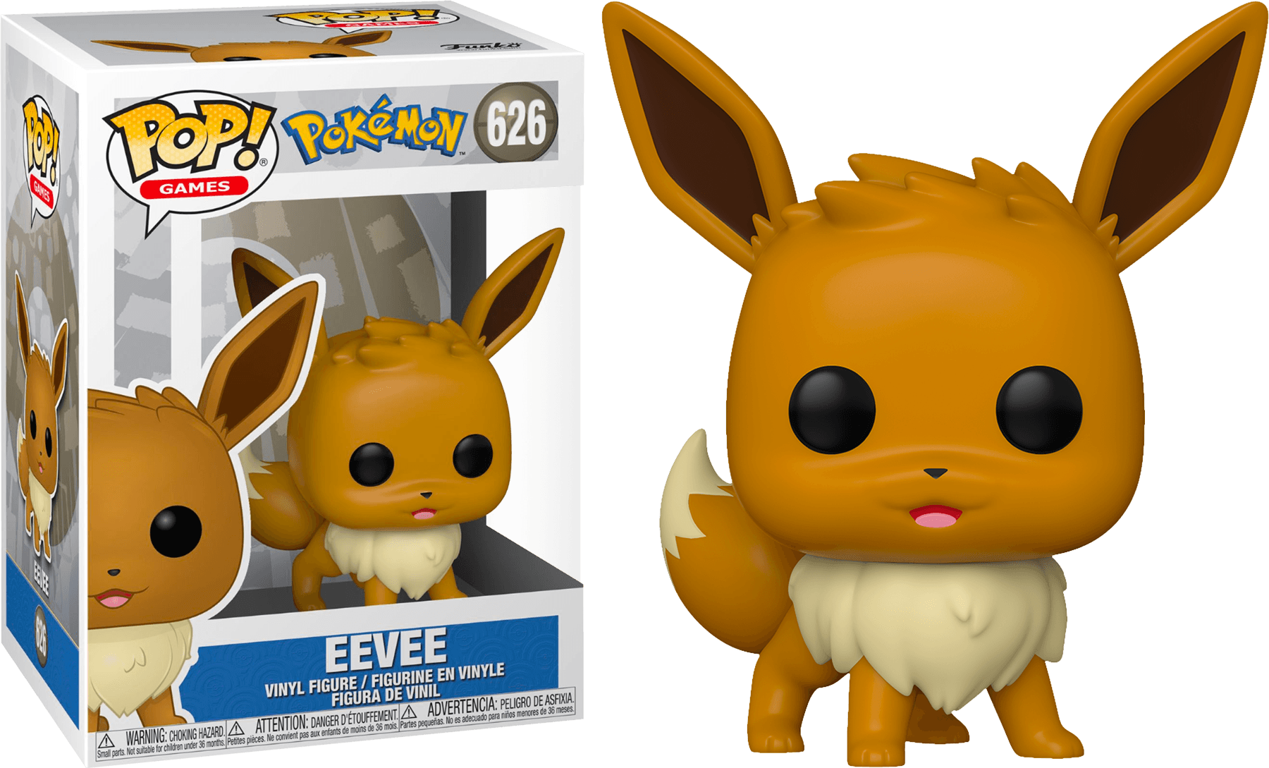 FUN50544 Pokemon - Eevee Standing Pose Pop! Vinyl [RS] - Funko - Titan Pop Culture