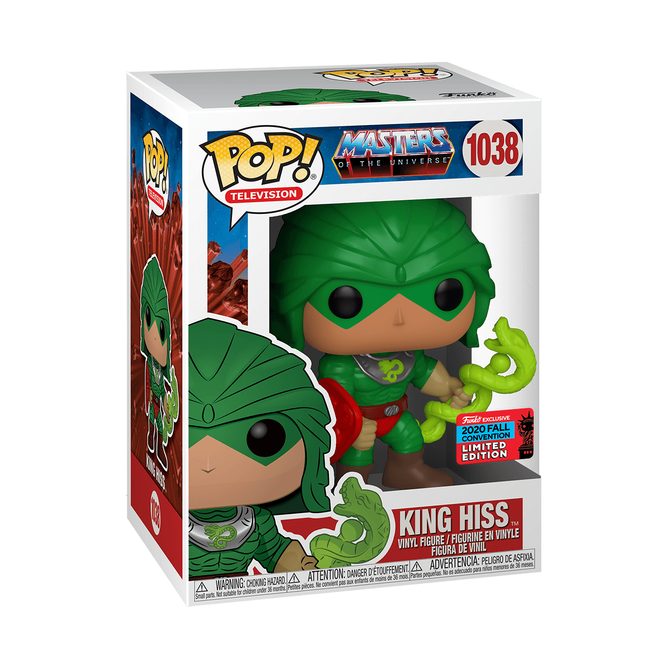 FUN50695 Masters of the Universe - King Hiss NYCC 2020 US Exclusive Pop! Vinyl [RS] - Funko - Titan Pop Culture