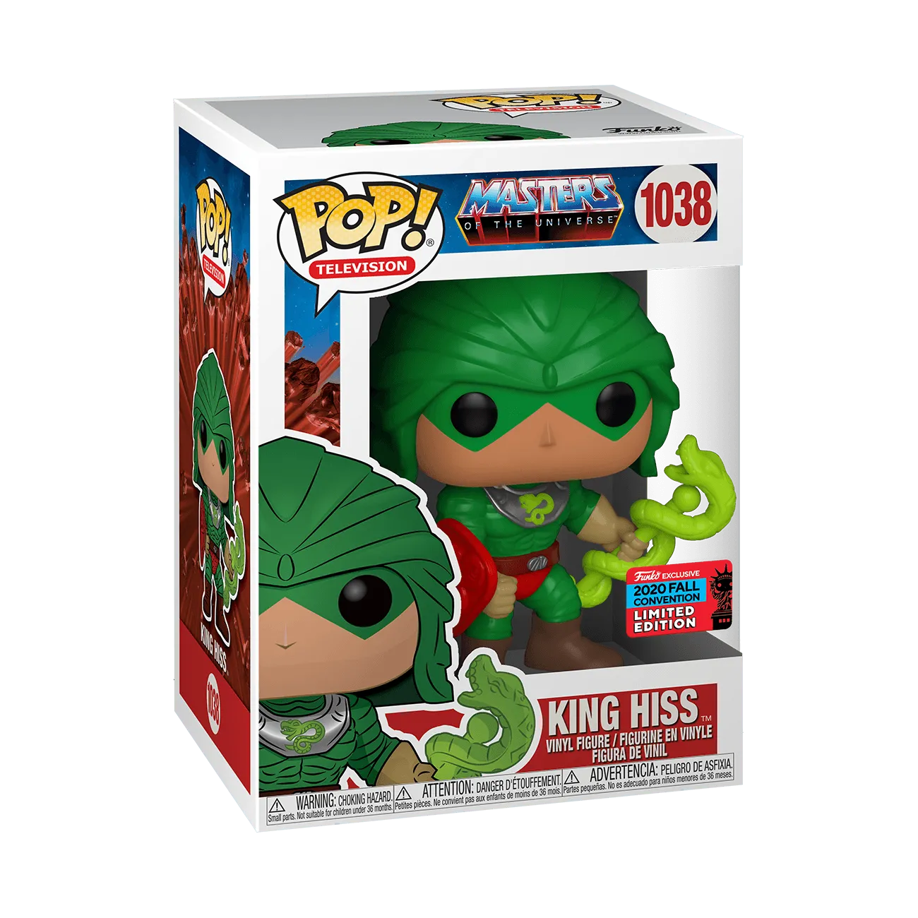 FUN50695 Masters of the Universe - King Hiss NYCC 2020 US Exclusive Pop! Vinyl [RS] - Funko - Titan Pop Culture