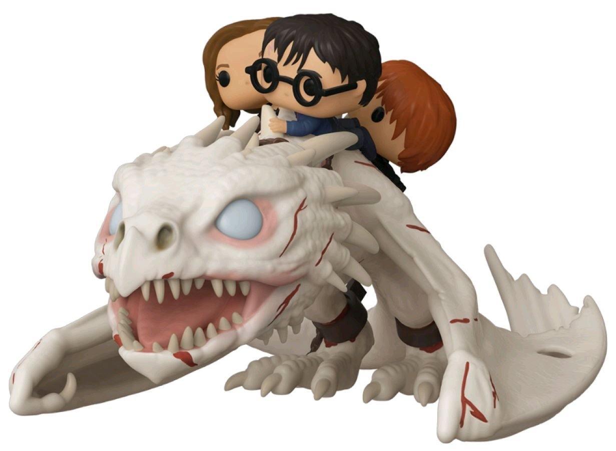 FUN50815 Harry Potter - Gringott's Dragon with Harry, Ron & Hermione Pop! Ride - Funko TBA - Titan Pop Culture