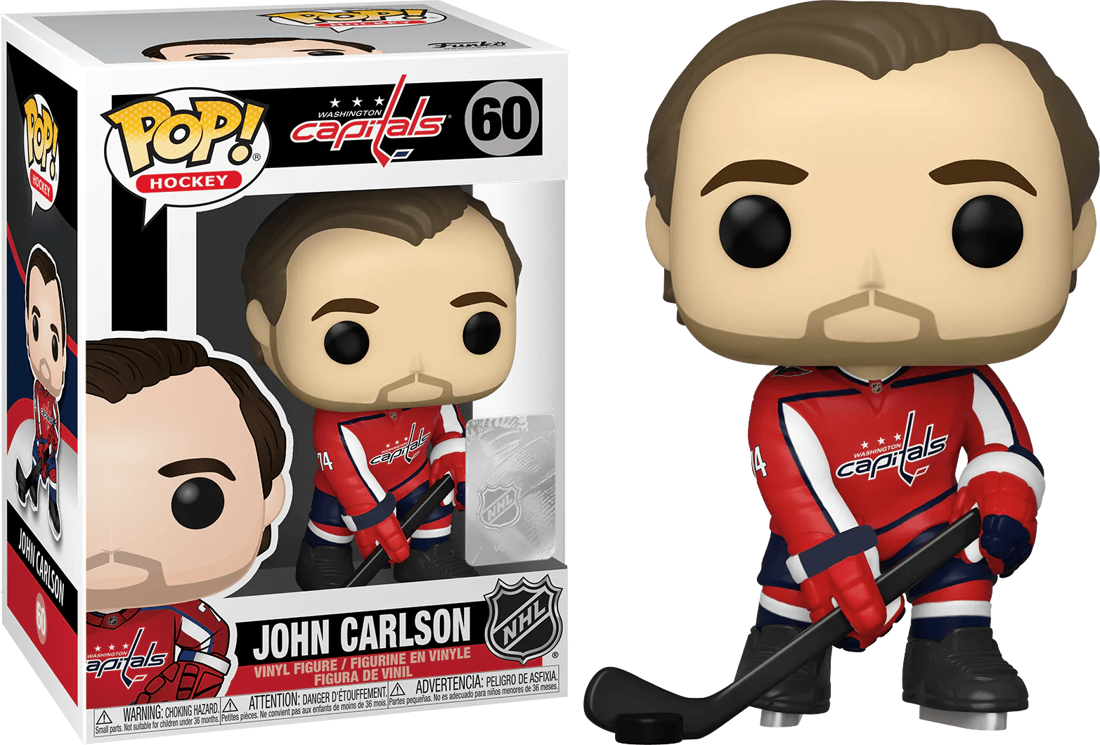 FUN50824 NHL: Capitals - John Carlson Pop! Vinyl - Funko - Titan Pop Culture