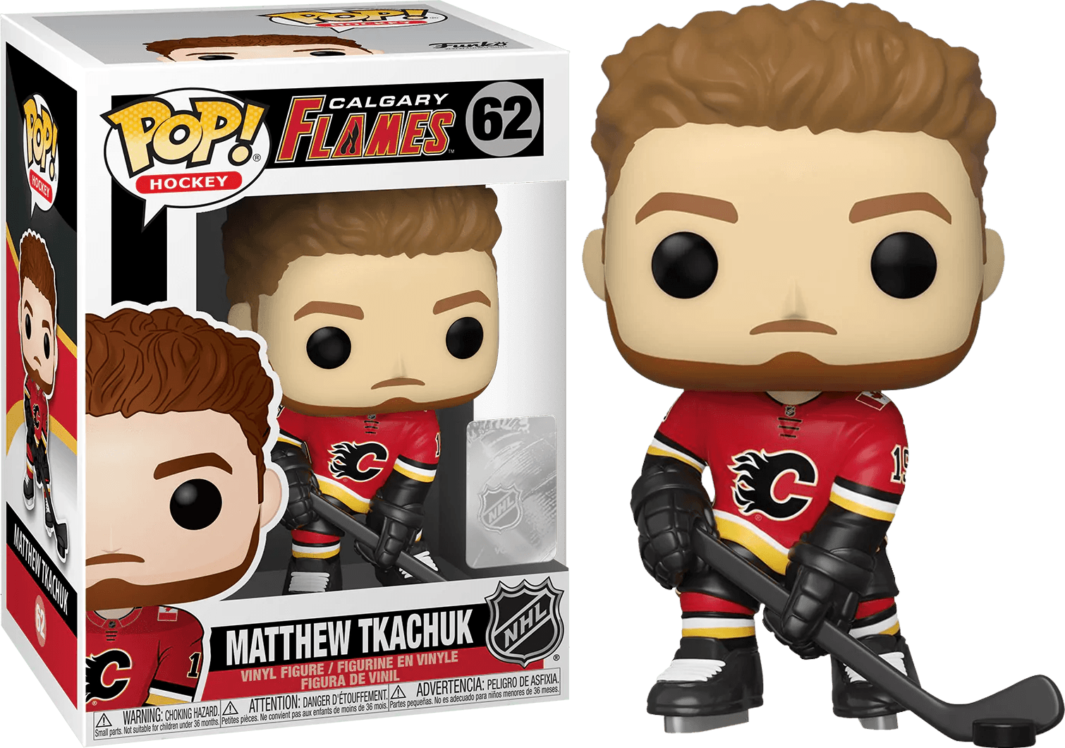 FUN50826 NHL: Flames - Matthew Tkachuk Pop! Vinyl - Funko - Titan Pop Culture