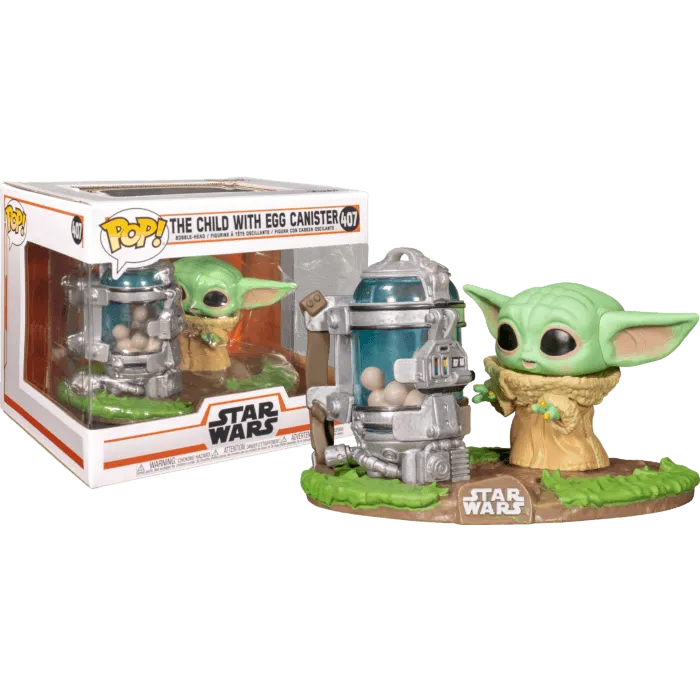 FUN50962 Star Wars: The Mandalorian - Child with Egg Canister Pop! Deluxe - Funko - Titan Pop Culture