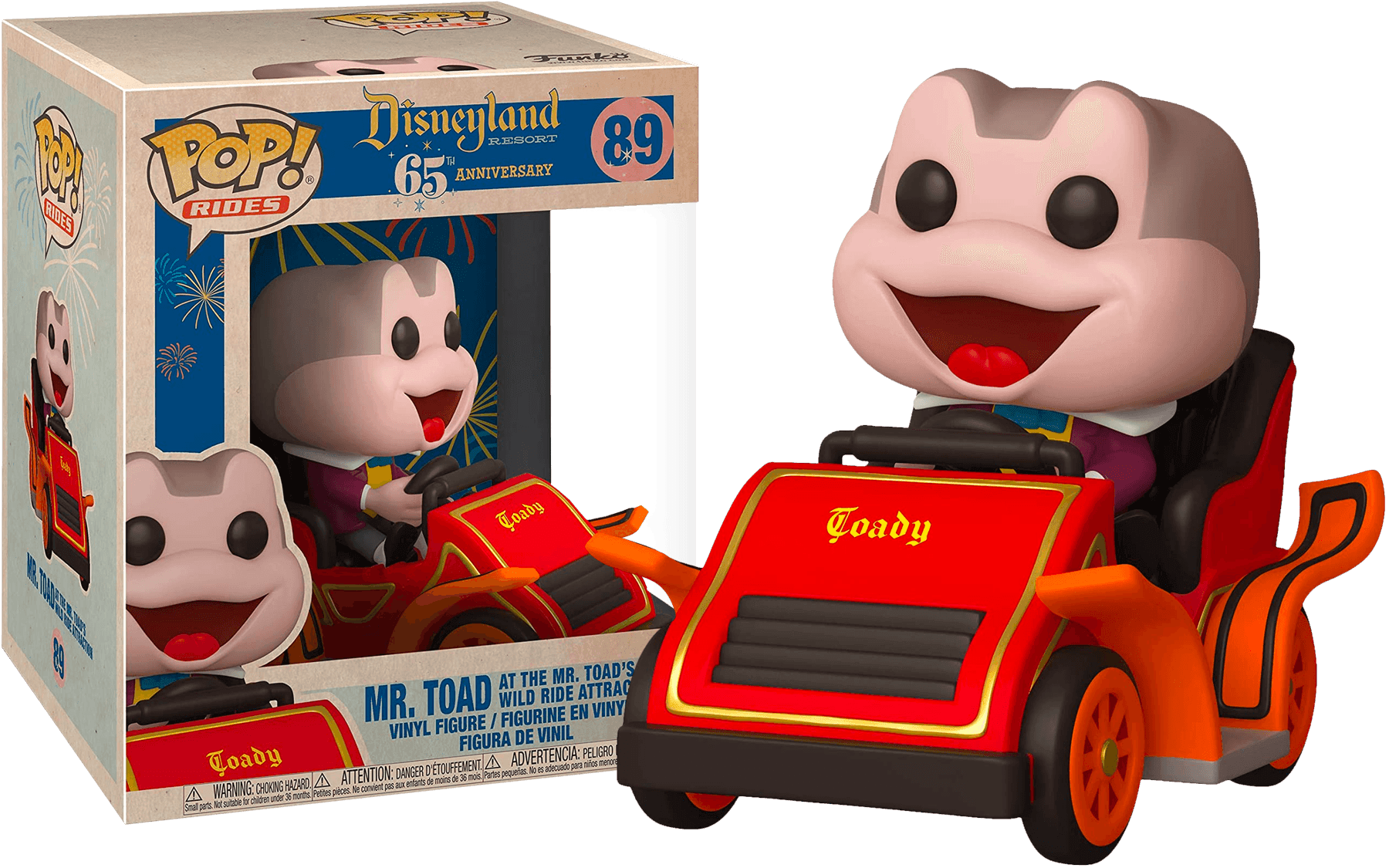 FUN51192 Disneyland 65th Anniversary - Mr Toad in Car Pop! Ride - Funko - Titan Pop Culture