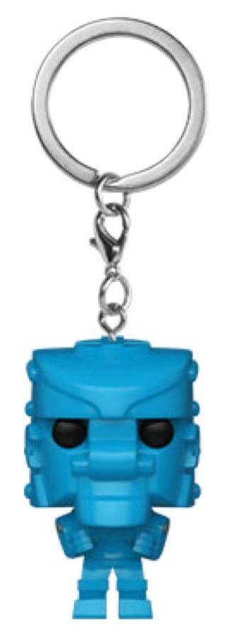 FUN51329 Mattel - Rock Em Sock Em Robot Blue Pocket Pop! Keychain - Funko - Titan Pop Culture