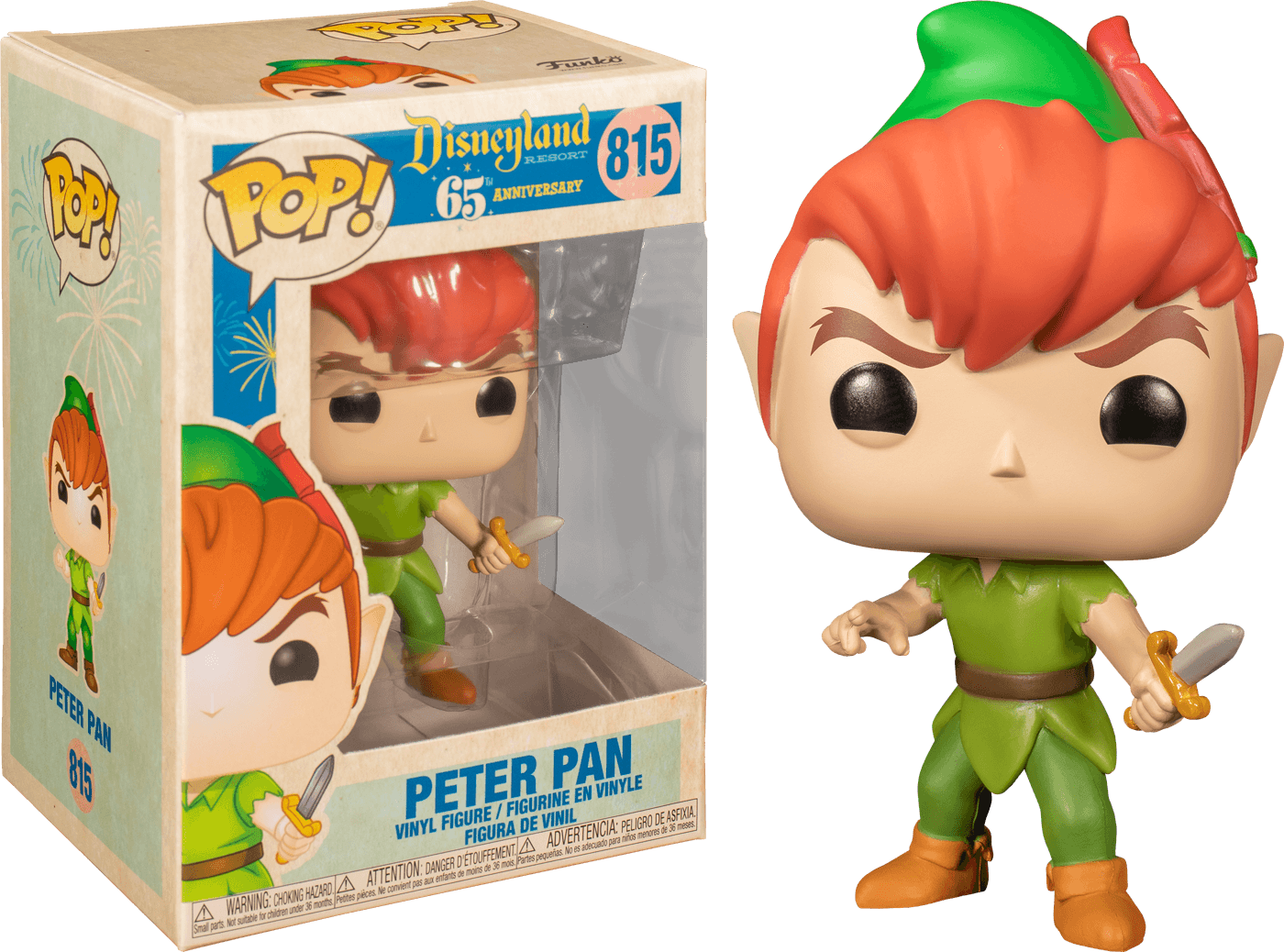 FUN51376 Disneyland 65th Anniversary - Peter Pan Pop! Vinyl - Funko - Titan Pop Culture