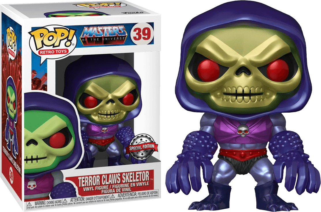 FUN51440 Masters of the Universe - Skeletor with Terror Claws Metallic US Exclusive Pop! Vinyl [RS] - Funko - Titan Pop Culture