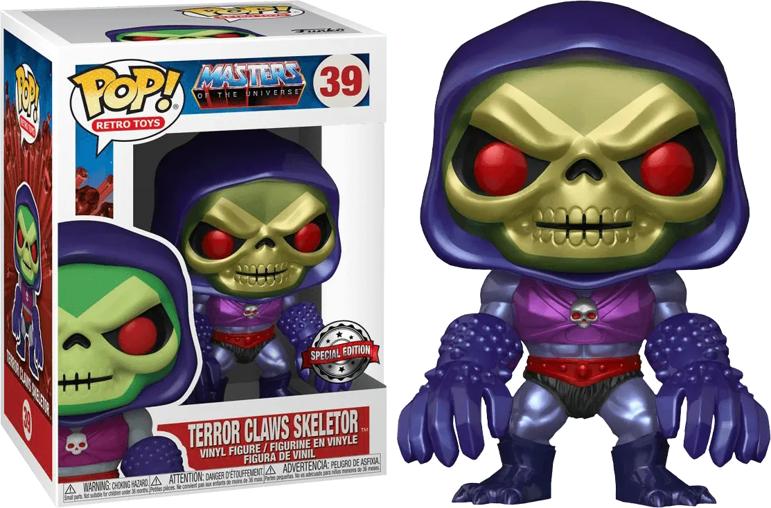 FUN51440 Masters of the Universe - Skeletor with Terror Claws Metallic US Exclusive Pop! Vinyl [RS] - Funko - Titan Pop Culture