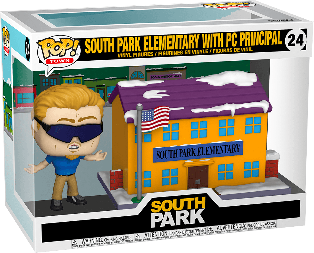 FUN51632 South Park - South Park Elementary with PC Principal Pop! Town - Funko - Titan Pop Culture