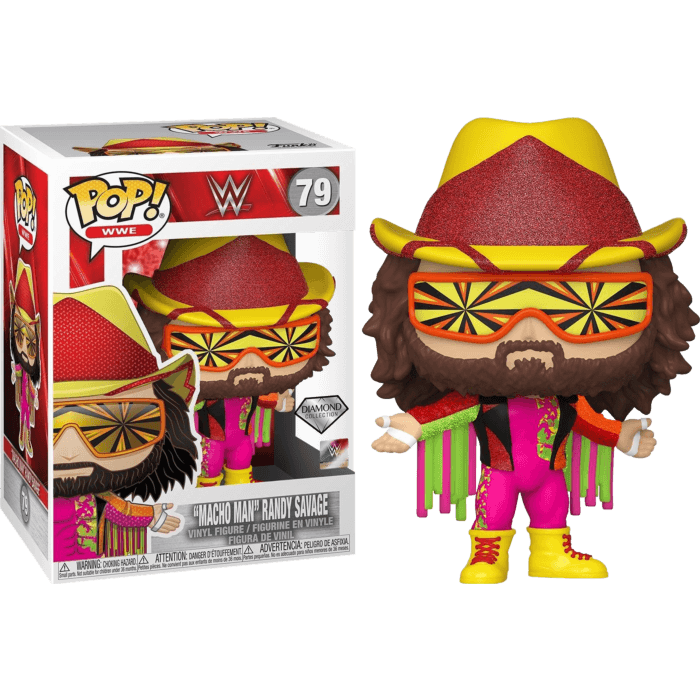 FUN51778 WWE: NWSS- Macho Man Randy Savage Diamond Glitter US Exclusive Pop! Vinyl [RS] - Funko - Titan Pop Culture