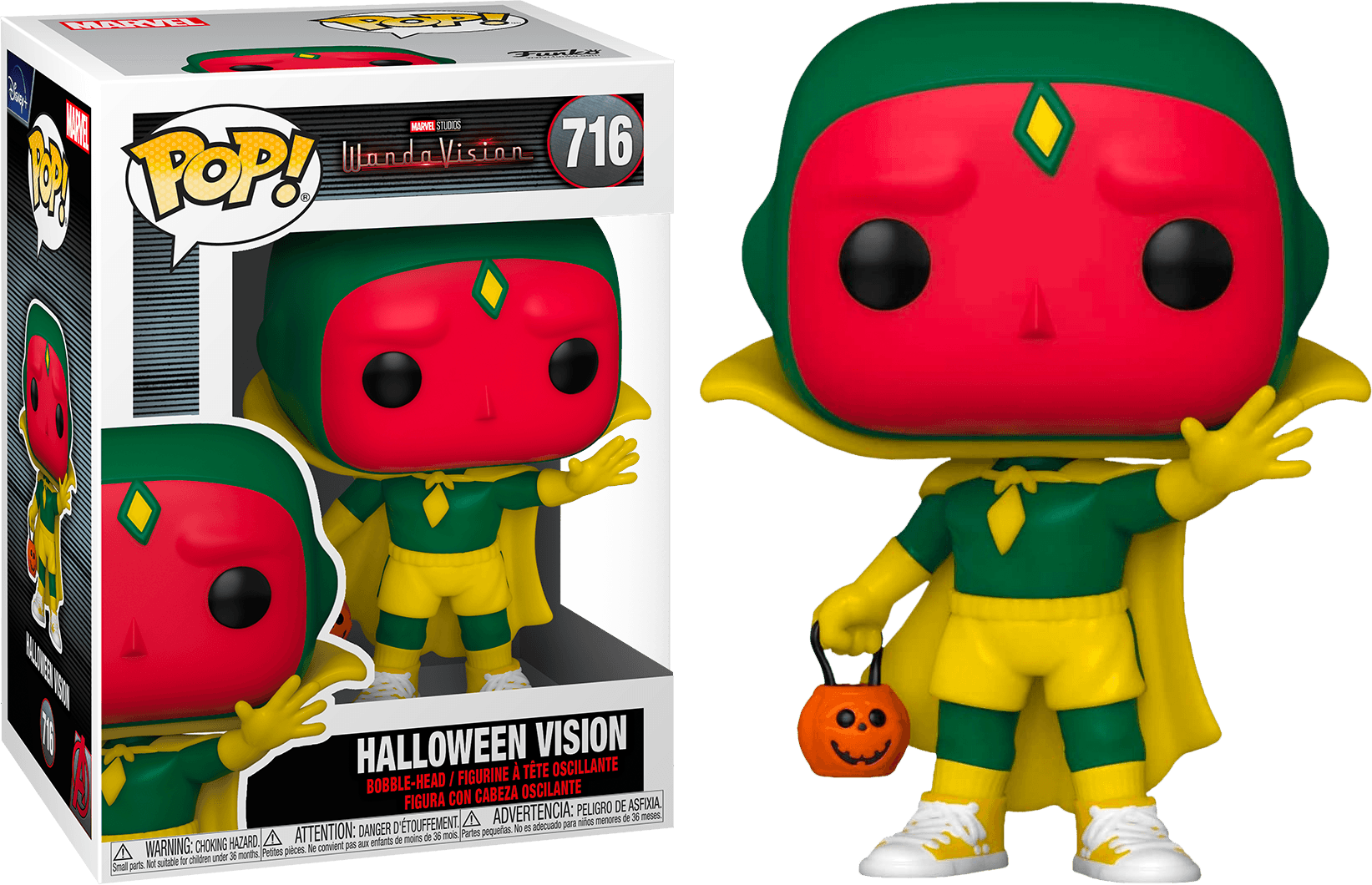 FUN52045 WandaVision - Halloween Vision Pop! Vinyl - Funko - Titan Pop Culture