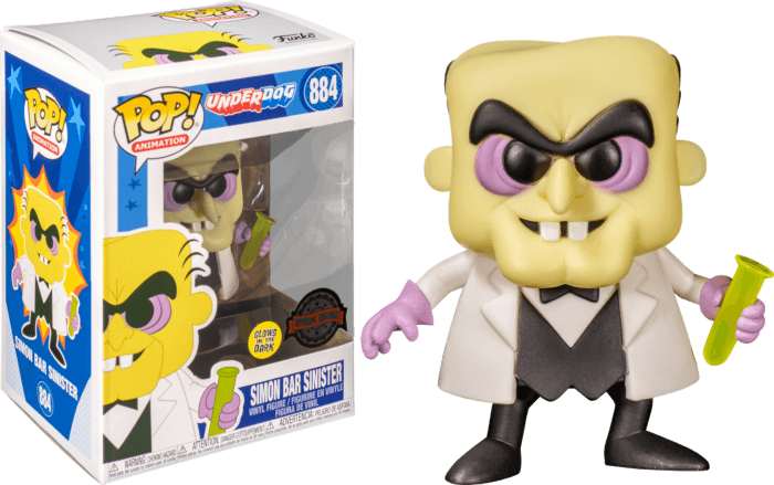 FUN52086 Underdog - Simon Bar Sinister Glow US Exclusive Pop! Vinyl [RS] - Funko - Titan Pop Culture