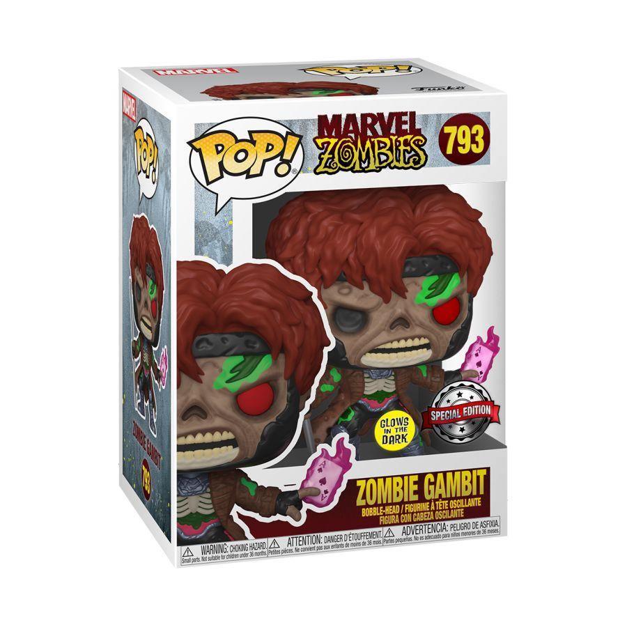 FUN52262 Marvel Zombies - Gambit Glow US Exclusive Pop! Vinyl [RS] - Funko - Titan Pop Culture