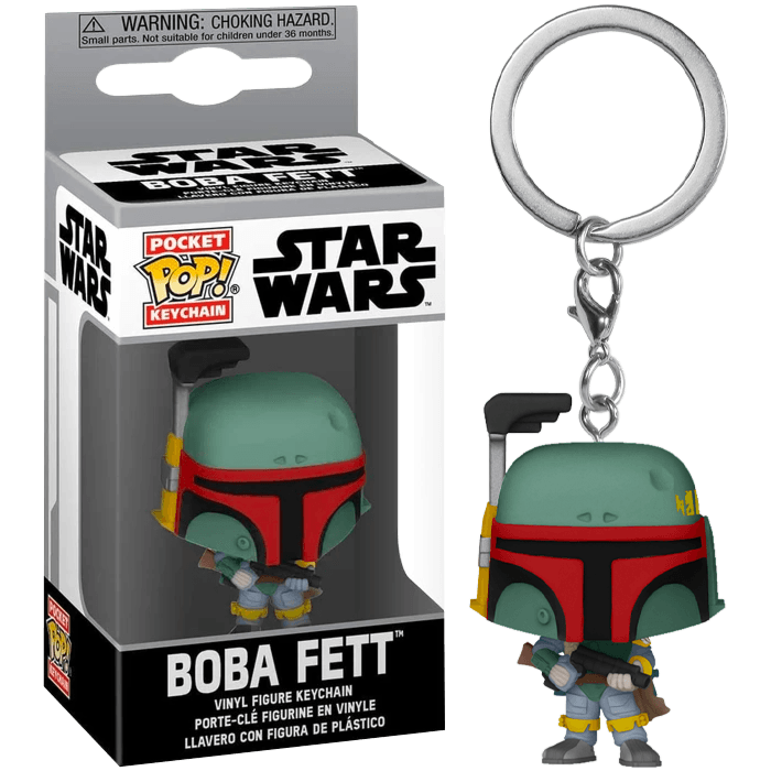 FUN53055 Star Wars - Boba Fett Pocket Pop! Keychain - Funko TBA - Titan Pop Culture