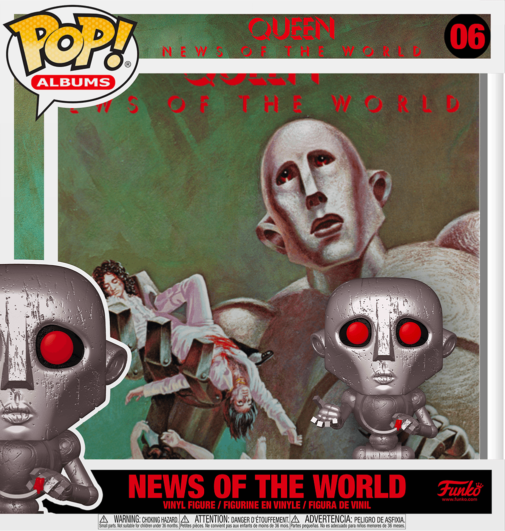 FUN53081 Queen - News of the World Metallic Pop! Album - Funko - Titan Pop Culture