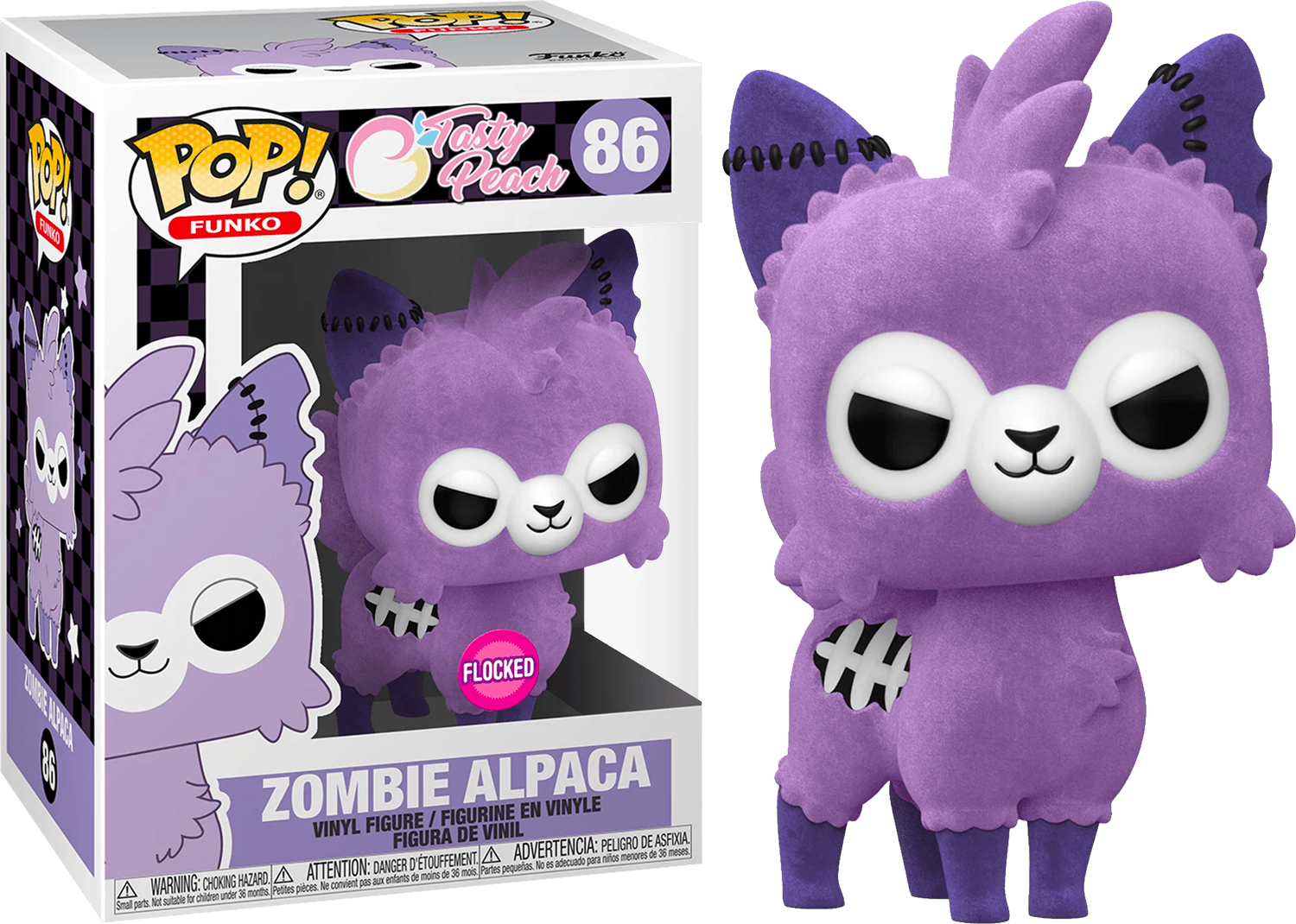 FUN53692 Tasty Peach - Lavender Zombie Alpaca Flocked US Exclusive Pop! Vinyl [RS] - Funko - Titan Pop Culture