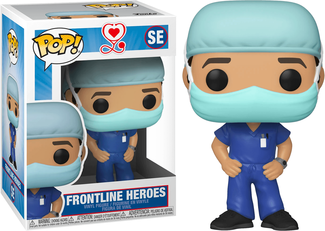 FUN54046 Pop! Heroes - Front Line Worker Male Purple Pop! Vinyl - Funko - Titan Pop Culture