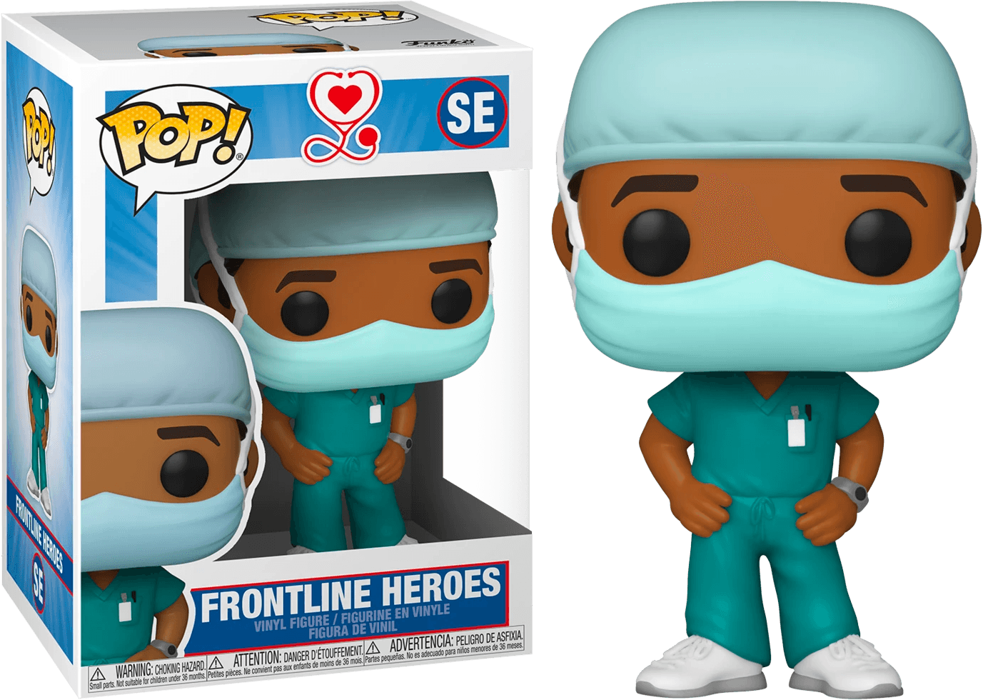 FUN54155 Pop! Heroes - Front Line Worker Male Green Pop! Vinyl - Funko - Titan Pop Culture