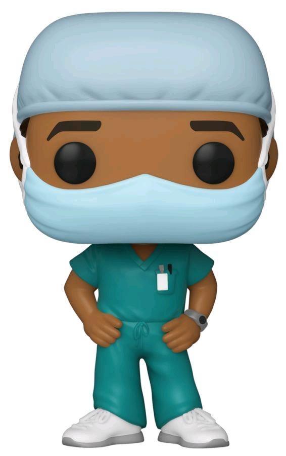 FUN54155 Pop! Heroes - Front Line Worker Male Green Pop! Vinyl - Funko - Titan Pop Culture