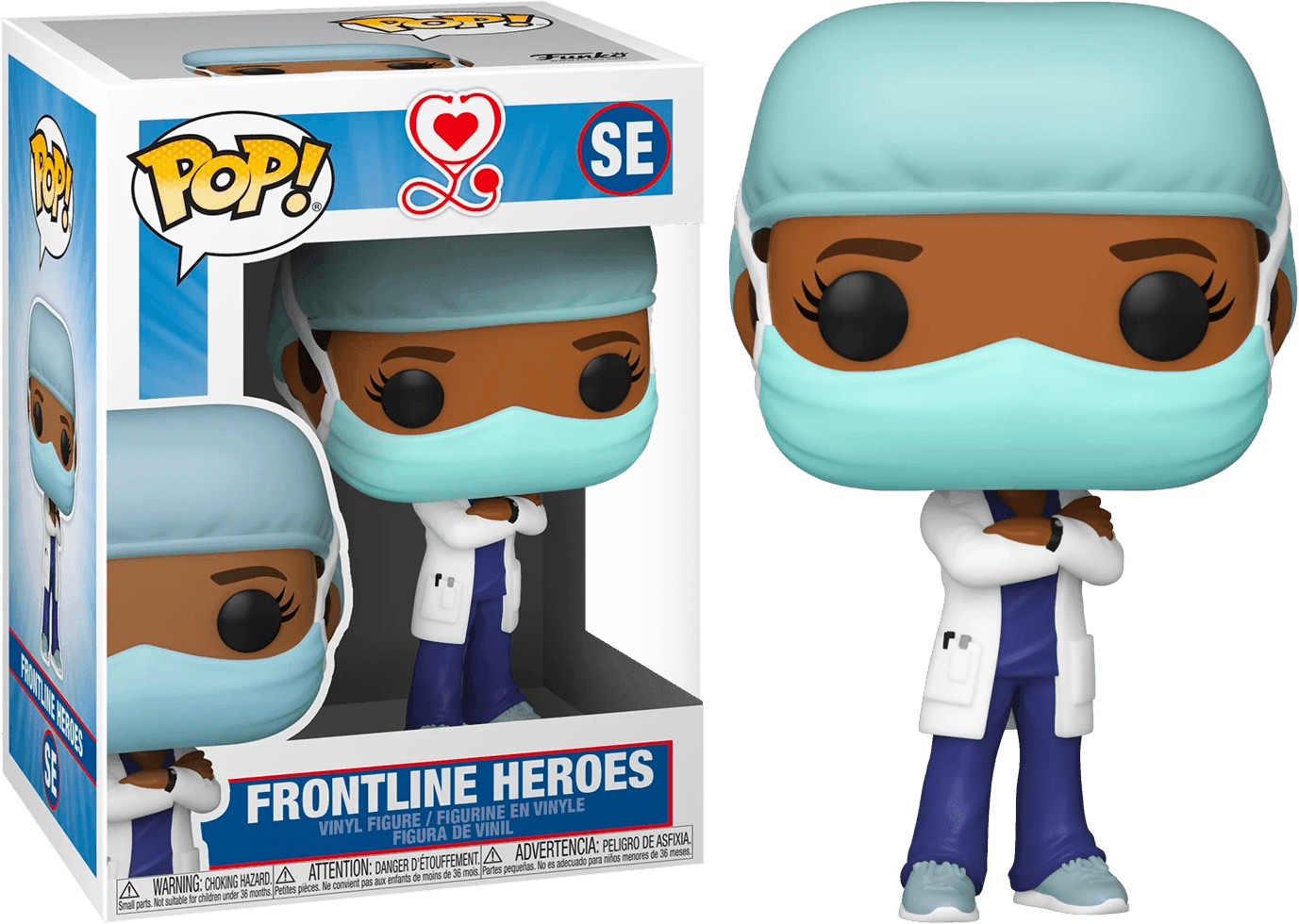 FUN54156 Pop! Heroes - Front Line Worker Female Purple Pop! Vinyl - Funko - Titan Pop Culture