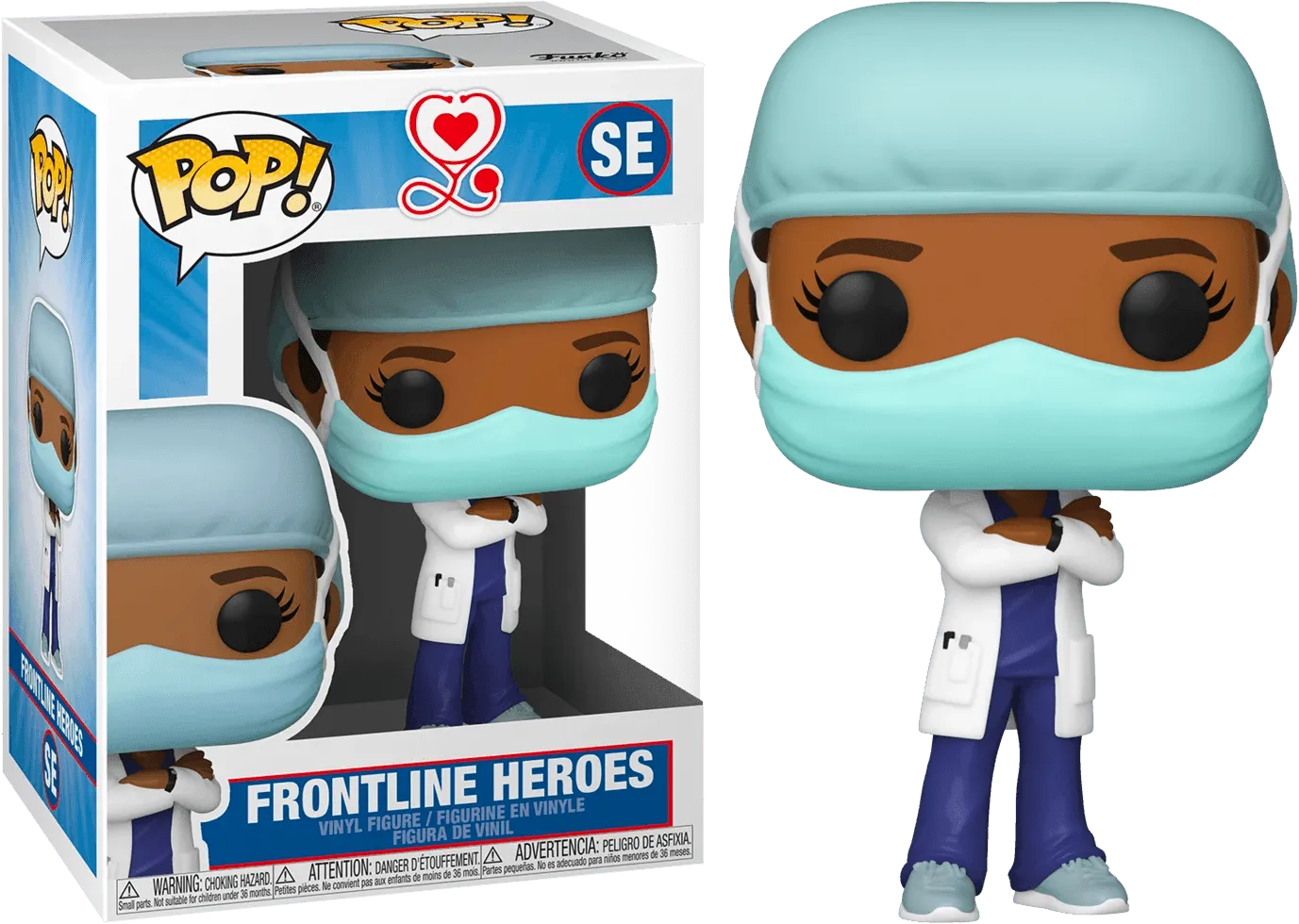 FUN54156 Pop! Heroes - Front Line Worker Female Purple Pop! Vinyl - Funko - Titan Pop Culture